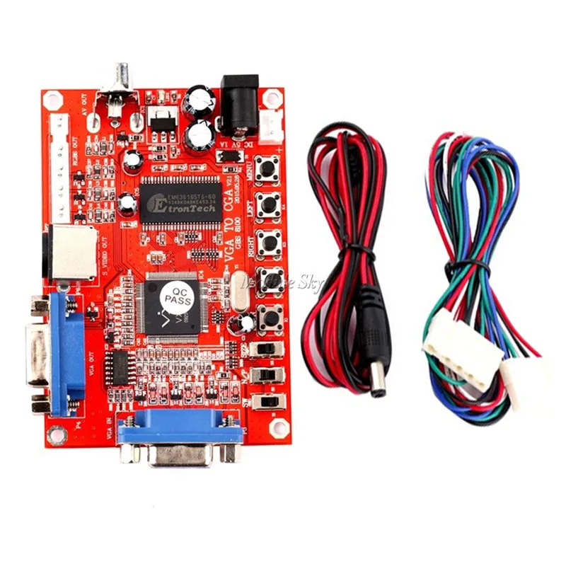 VGA to RGBS/CGA/AV/S-Video Converter Board High Definition Arcade Game Multicode with Wire
VGA to RGBS/CGA/AV/S-Video Converter Board High Definition Arcade Game Multicode with Wire