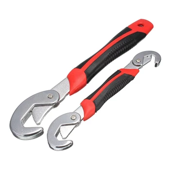 Set of 2 Adjustable Wrench Set With 2 Size 215mm, 280mm Snap'N Grip Adjustable Multi-function Universal Rapid
Set of 2 Adjustable Wrench Set With 2 Size 215mm, 280mm Snap'N Grip Adjustable Multi-function Universal Rapid