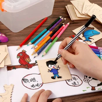 55 pieces of children's early education DIY painting package Fun graffiti coloring board educational toys Wooden coloring drawin
55 pieces of children's early education DIY painting package Fun graffiti coloring board educational toys Wooden coloring drawin