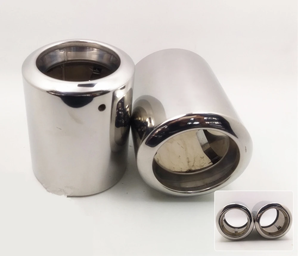 2Pcs New 2017-2018 Autonly Car Exhaust Tail Rear Muffler Tip Pipe Silver Stainless Steel 90mm inlet For Kuga 
2Pcs New 2017-2018 Autonly Car Exhaust Tail Rear Muffler Tip Pipe Silver Stainless Steel 90mm inlet For Kuga