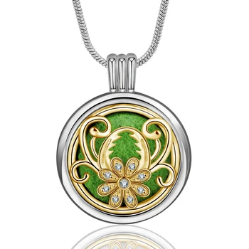 EUDORA 20mm Essential Oil Diffuser Flower CZ Necklace for Women Perfume Pendant Aromatherapy Diffuser Locket Charms Jewelry
EUDORA 20mm Essential Oil Diffuser Flower CZ Necklace for Women Perfume Pendant Aromatherapy Diffuser Locket Charms Jewelry