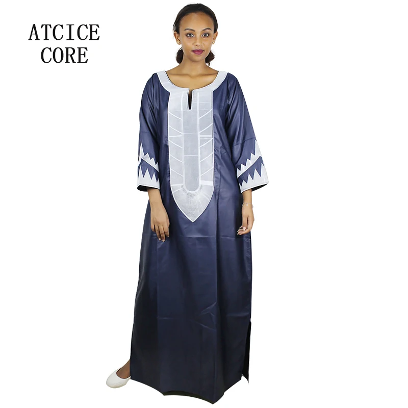 soft material african lady design embroidery design long dress without scarf A226
soft material african lady design embroidery design long dress without scarf A226