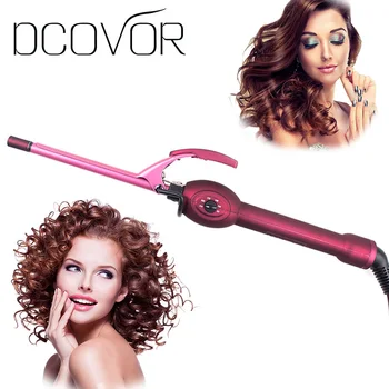 

9mm curling iron hair curler professional hair curl irons curling wand roller rulos krultang magic care beauty styling tools