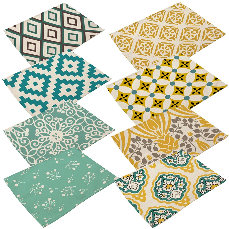 1 Pcs Table Mat Geometric Printed Yellow Blue Red Mandala Styles Placemat Linen Tablewear Pad Home Dinning Table Decor
1 Pcs Table Mat Geometric Printed Yellow Blue Red Mandala Styles Placemat Linen Tablewear Pad Home Dinning Table Decor