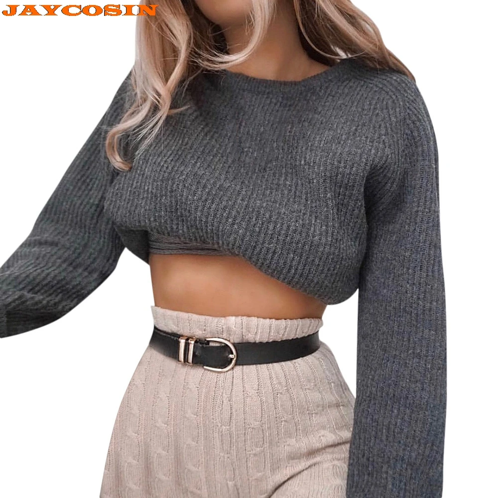 JAYCOSIN New Fashion Design Women Solid Color O-Neck Knitted Warm long Latern Sleeve Sweater Blouse High Quality Sweater
JAYCOSIN New Fashion Design Women Solid Color O-Neck Knitted Warm long Latern Sleeve Sweater Blouse High Quality Sweater