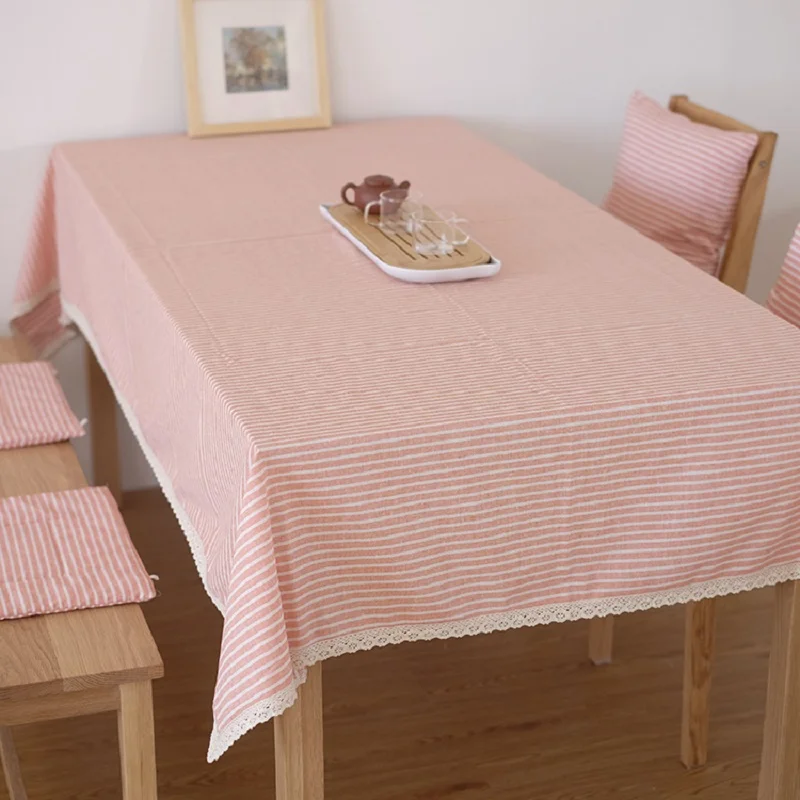 Japan Style Tablecloth Cotton Linen Rectangular Table Cloth Striped Print Dustproof Tablecloths Home Textile
Japan Style Tablecloth Cotton Linen Rectangular Table Cloth Striped Print Dustproof Tablecloths Home Textile