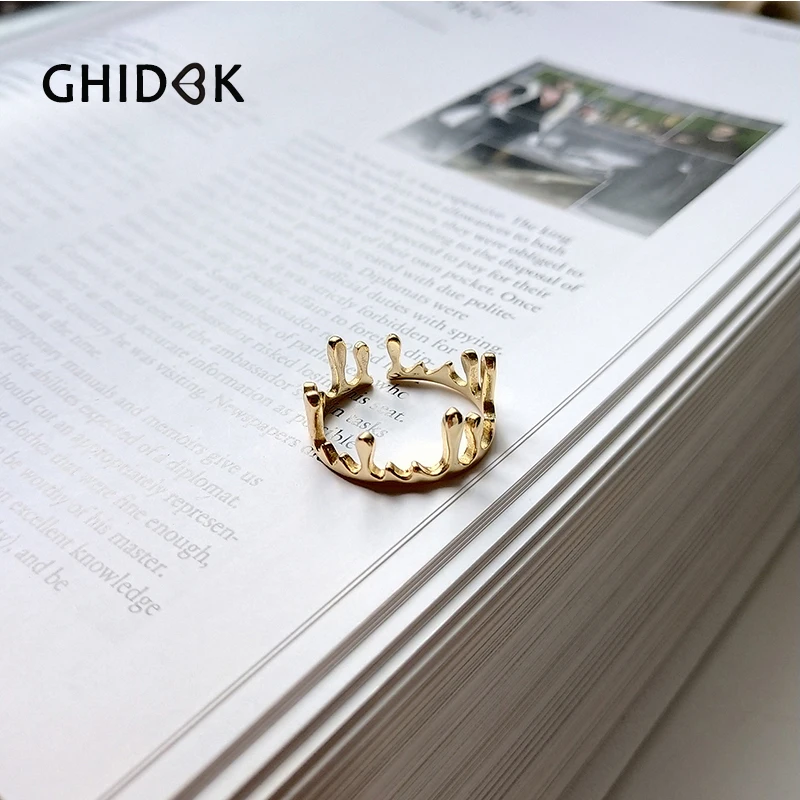 GHIDBK Genuine 925 Sterling Silver Solid Rings For Women Custom Irregular Stackable Rings Designer Personalized Initial Rings
GHIDBK Genuine 925 Sterling Silver Solid Rings For Women Custom Irregular Stackable Rings Designer Personalized Initial Rings