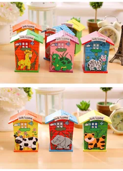 10pcs/lot Novelty Households Children Kids Gift Cartoon Storing Coin Bank / Wooden Saving Money Box
10pcs/lot Novelty Households Children Kids Gift Cartoon Storing Coin Bank / Wooden Saving Money Box