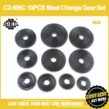 Free Shipping!/C2-506C 10PCS Inch 45# Carbon Steel Change Gear Set/SIEG C2/C3 Steel Change Gear Set/Inch Type
Free Shipping!/C2-506C 10PCS Inch 45# Carbon Steel Change Gear Set/SIEG C2/C3 Steel Change Gear Set/Inch Type