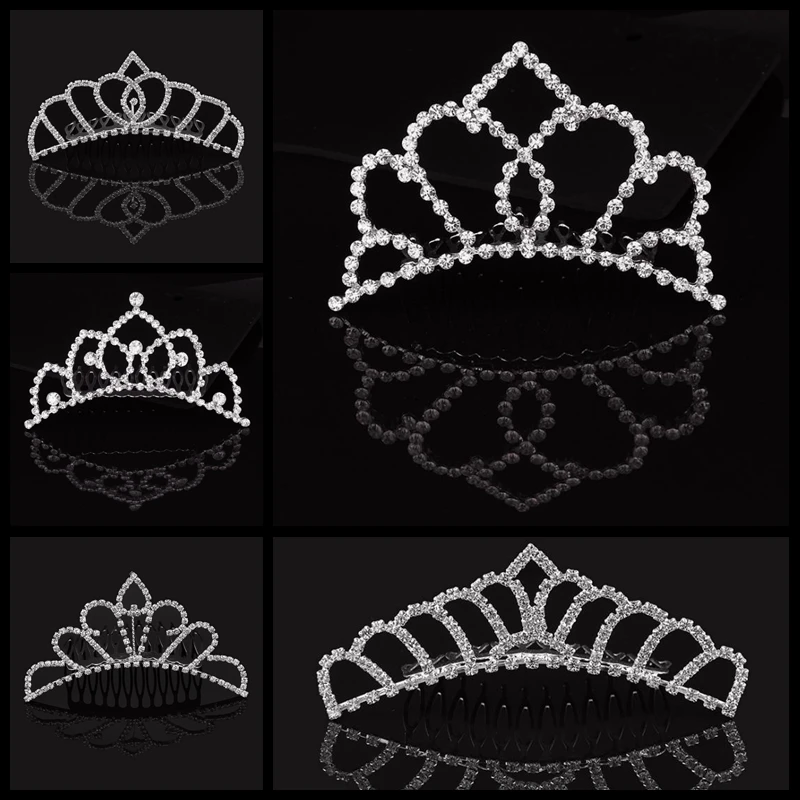 Silver Crystal Rhinestone Flower Crown Pageant Bridal Hair Accessories Women Wedding Children Birthday Tiaras Hair Comb Headband
Silver Crystal Rhinestone Flower Crown Pageant Bridal Hair Accessories Women Wedding Children Birthday Tiaras Hair Comb Headband