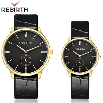 REBIRTH 1 Pair Leather Fashion Men Women Watches Luxury Quartz WristWatch Couple Lover Watches relogios Clock erkek kol saati
REBIRTH 1 Pair Leather Fashion Men Women Watches Luxury Quartz WristWatch Couple Lover Watches relogios Clock erkek kol saati
