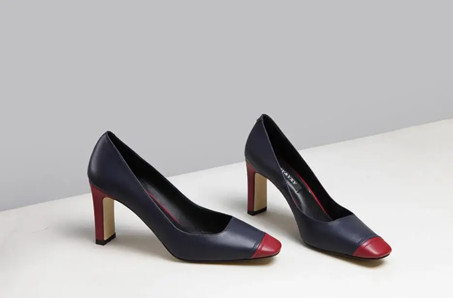 Spring and Autumn season new leather thick and Korean version of fashion 100 head high heels
Spring and Autumn season new leather thick and Korean version of fashion 100 head high heels