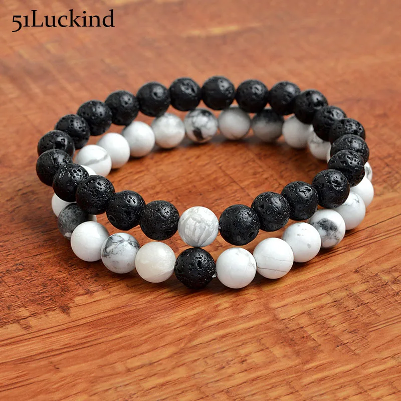 Black White Couple Distance Bracelet Charms Relationship Lava Braclet Set For Men Women Friendship BFF Yoga Jewelry Gift Bijoux
Black White Couple Distance Bracelet Charms Relationship Lava Braclet Set For Men Women Friendship BFF Yoga Jewelry Gift Bijoux