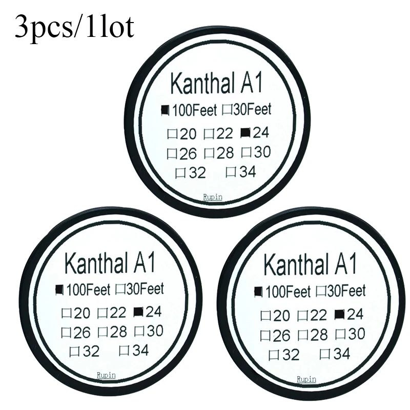3pcs Nichrome wire 30m/roll Resistance wire for RDA RBA Rebuildable Atomizer Heating Wires Coil Tool 0.5mm Clapton Heating Wire
3pcs Nichrome wire 30m/roll Resistance wire for RDA RBA Rebuildable Atomizer Heating Wires Coil Tool 0.5mm Clapton Heating Wire