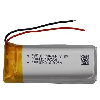 XINJ 3.8V 1000mAh Rechargeable Lithium Polymer LiPo Battery 822048 For MP4/MP5 GPS Camera E-book Driving recorder Camera DVR DVC
XINJ 3.8V 1000mAh Rechargeable Lithium Polymer LiPo Battery 822048 For MP4/MP5 GPS Camera E-book Driving recorder Camera DVR DVC