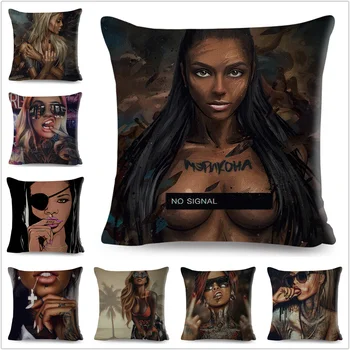 Fashion Africa Girl Colorful Black Women Beautiful Pillow Case Linen Decor Cushion Cover for Sofa Car Home Pillowcase 45x45cm
Fashion Africa Girl Colorful Black Women Beautiful Pillow Case Linen Decor Cushion Cover for Sofa Car Home Pillowcase 45x45cm