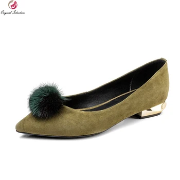 Original Intention 2018 New Elegant Women Flats Pointed Toe Real Leather Flat Shoes Fashion Black Green Shoes Woman US Size 3-10
Original Intention 2018 New Elegant Women Flats Pointed Toe Real Leather Flat Shoes Fashion Black Green Shoes Woman US Size 3-10