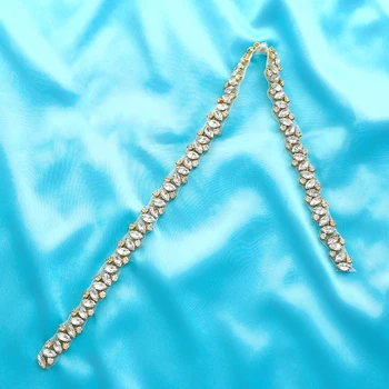 Crystal Applique Beaded DIY Pearl Wedding Dresses Silver Wide Accessories Handmade Rhinestone Bridal Garment Gold S135
Crystal Applique Beaded DIY Pearl Wedding Dresses Silver Wide Accessories Handmade Rhinestone Bridal Garment Gold S135