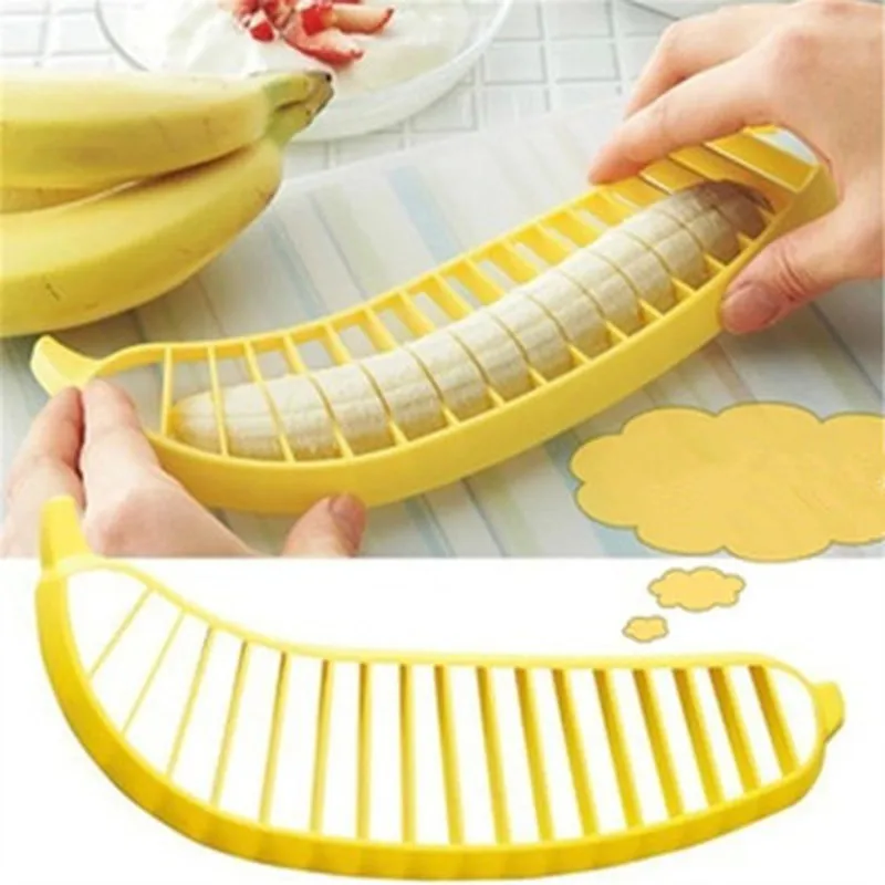 1PCS Banana Slicer Chopper Cutter Plastic Banana Salad Make Tool Fruit Salad Sausage Cereal Cutter Plastic Banana
1PCS Banana Slicer Chopper Cutter Plastic Banana Salad Make Tool Fruit Salad Sausage Cereal Cutter Plastic Banana
