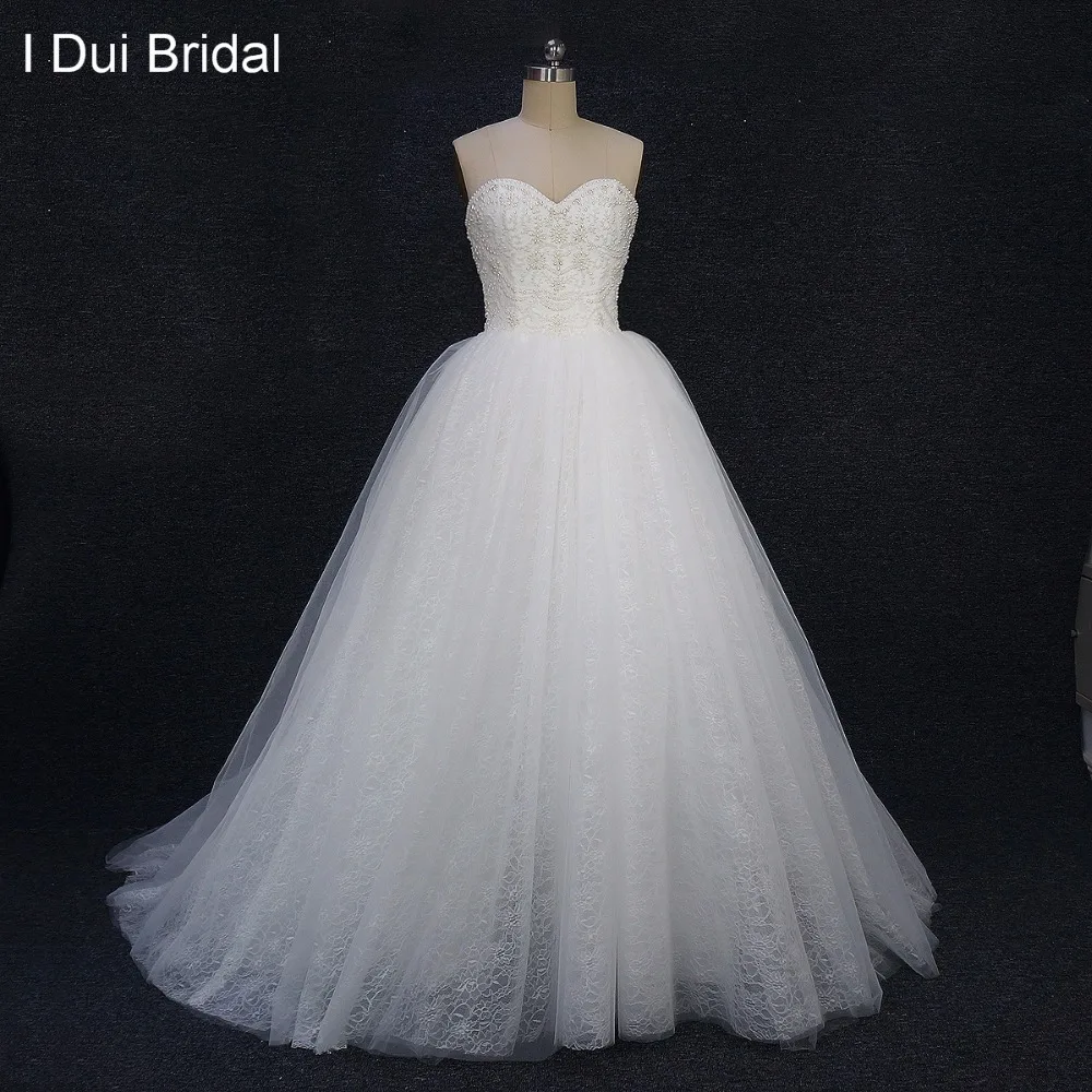 Sweetheart Pearl Beaded Ball Gown Wedding Dresses Real Photo High Quality Factory Custom Made Tolli
Sweetheart Pearl Beaded Ball Gown Wedding Dresses Real Photo High Quality Factory Custom Made Tolli