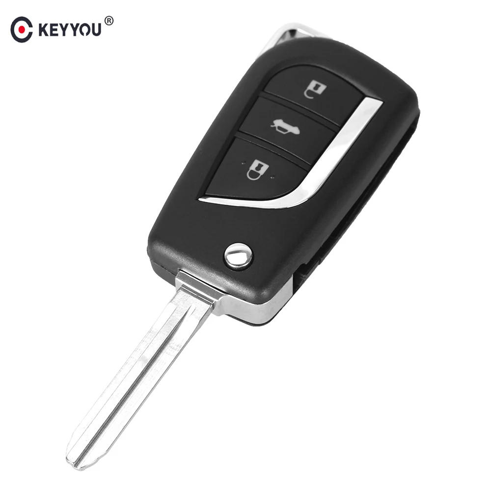 KEYYOU Folding Flip Remote Car Key Shell For Toyota Corolla RAV4 EX Blank New VIOS Case 2/3 Button TOY43/TOY48 Blade
KEYYOU Folding Flip Remote Car Key Shell For Toyota Corolla RAV4 EX Blank New VIOS Case 2/3 Button TOY43/TOY48 Blade