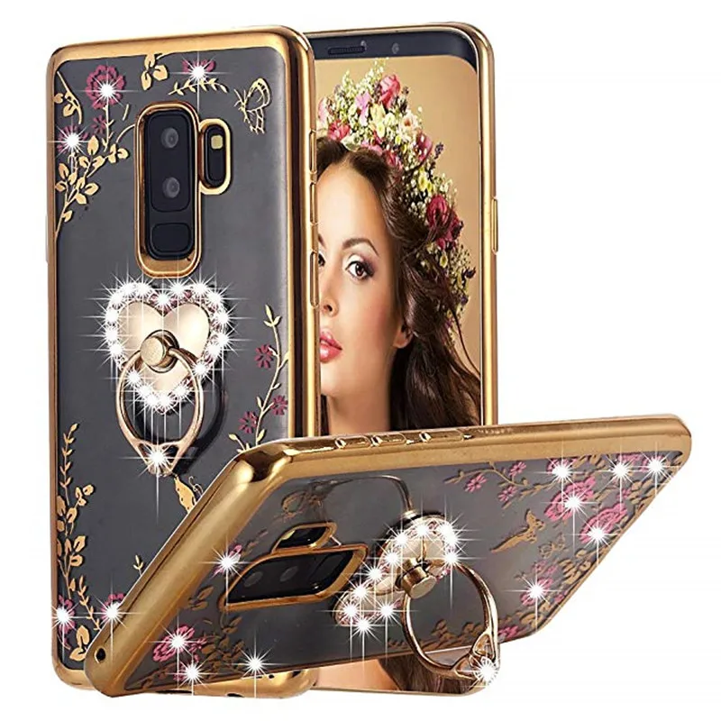 Роскошный чехол кольцо для Samsung Galaxy Note 8 9 5 S8 S9 S10 Plus S10E A8 A6 J3 J4 J6 J8 2018 J2 Pro A9 A7