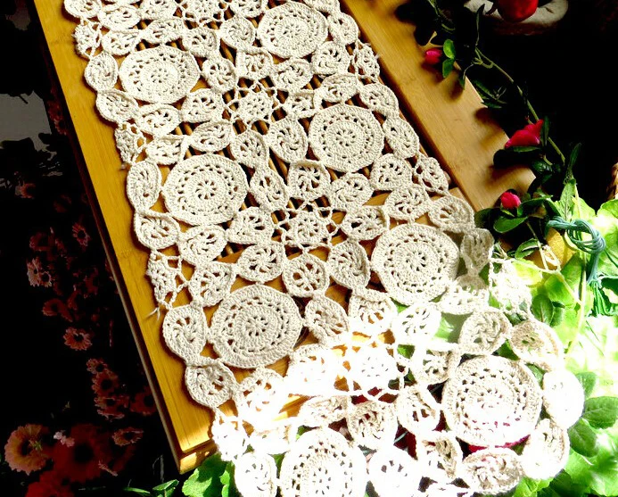 Cotton Handmade Crochet Flowers hollow Rectangular Tablecloths Woven Beige Table Runner Classical Sofa towel Home Textile
Cotton Handmade Crochet Flowers hollow Rectangular Tablecloths Woven Beige Table Runner Classical Sofa towel Home Textile