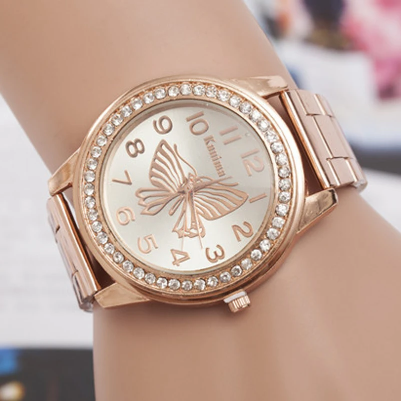 2017 New Fashion Butterfly Quartz Watch Women Stainless Steel Casual Watches Crystal Matel Gold Ladies Wristwatches Reloj Mujer
2017 New Fashion Butterfly Quartz Watch Women Stainless Steel Casual Watches Crystal Matel Gold Ladies Wristwatches Reloj Mujer