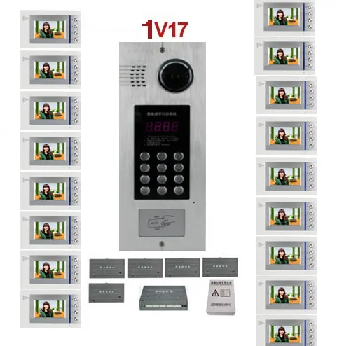 Фото XINSILU здание домашней безопасности видео домофон система 4 3 &quotLCD Видео ИК домашний