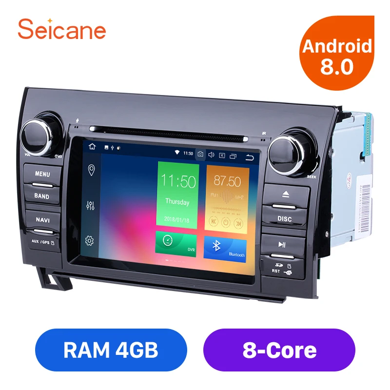 Seicane Android 8.0 7" 2Din Car Radio For TOYOTA Sequoia Tundra Sequoia Stereo GPS Navigation DVD Wifi Multimedia Player
Seicane Android 8.0 7" 2Din Car Radio For TOYOTA Sequoia Tundra Sequoia Stereo GPS Navigation DVD Wifi Multimedia Player