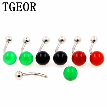 Hot wholesale 1.6*11*5/8 mm 30pcs plain ball colors Onyx stone navel ring Stainless Steel belly button ring free shipping
Hot wholesale 1.6*11*5/8 mm 30pcs plain ball colors Onyx stone navel ring Stainless Steel belly button ring free shipping