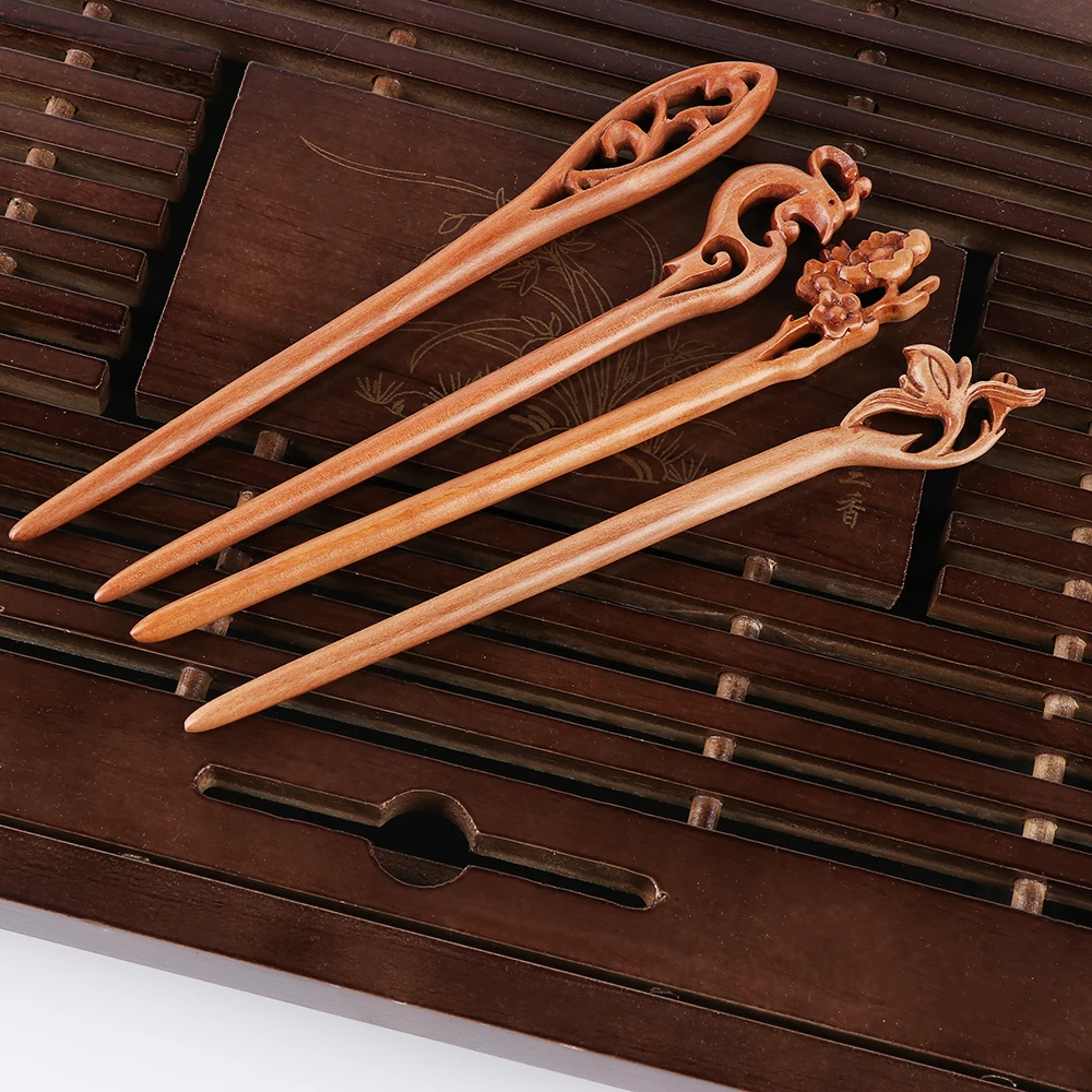 Handmade Wooden Carved Chopstick Hair Stick Pin for Women Lady Retro Ethnic Wood Hair Stick Fashion Hair Accessories 4 style
Handmade Wooden Carved Chopstick Hair Stick Pin for Women Lady Retro Ethnic Wood Hair Stick Fashion Hair Accessories 4 style