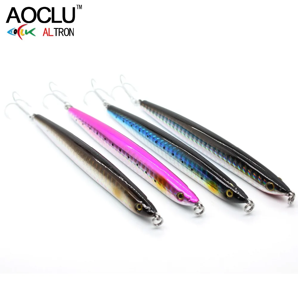 AOCLU 4 pcs/lot wobbler Super Quality 4 Colors 10.5cm 27g Hard Bait Minnow Crank VIB Stick Fishing lures 4# VMC hooks sinking
AOCLU 4 pcs/lot wobbler Super Quality 4 Colors 10.5cm 27g Hard Bait Minnow Crank VIB Stick Fishing lures 4# VMC hooks sinking