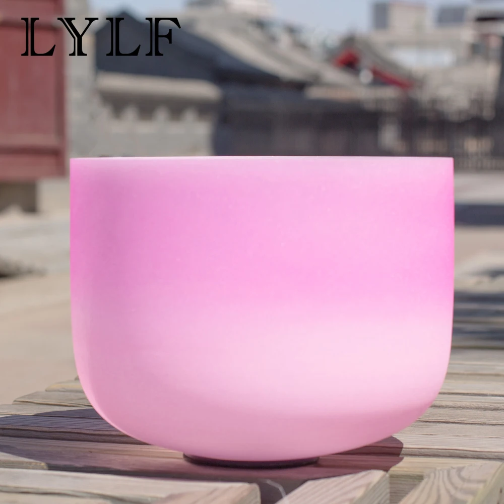Чаша для пения из розового и светло-розового кварца 12 дюймов | Спорт развлечения
