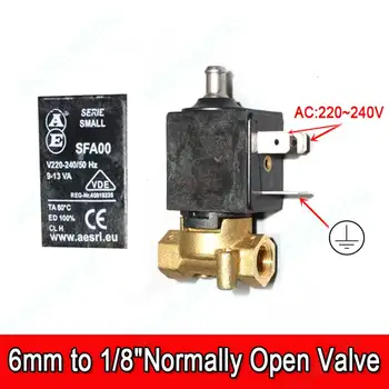 6mm to 1/8" AC220V/230V/240V Micro Electric Solenoid Valve N/O Normally Open for Coffee machine solenoid valve water Flow Switch
6mm to 1/8" AC220V/230V/240V Micro Electric Solenoid Valve N/O Normally Open for Coffee machine solenoid valve water Flow Switch