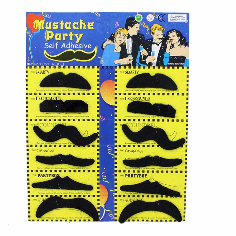 12pcs/set Funny Fake Moustache Props Masquerade Halloween Costume Party False Mustache Whisker Mask Decoration
12pcs/set Funny Fake Moustache Props Masquerade Halloween Costume Party False Mustache Whisker Mask Decoration