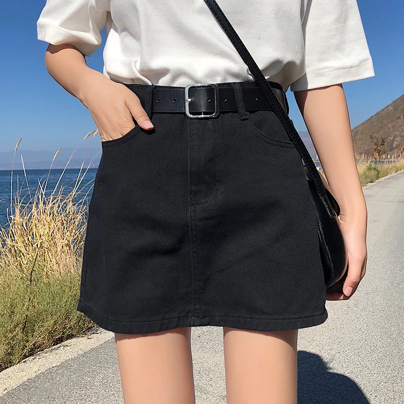 Black Red Pockets Casual Mini Denim Skirt 2019 Spring Summer New Bodycon Women Skirt Basic Women Jeans Skirt High Waist Saias
Black Red Pockets Casual Mini Denim Skirt 2019 Spring Summer New Bodycon Women Skirt Basic Women Jeans Skirt High Waist Saias