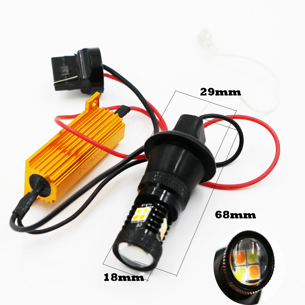 Светодиодные лампы YSY, двухцветные, 16SMD 3030, белые и янтарные, T20, 7440 светодиодный для передних поворотных огней, сигнал ДХО, CAN-шина
Светодиодные лампы YSY, двухцветные, 16SMD 3030, белые и янтарные, T20, 7440 светодиодный для передних поворотных огней, сигнал ДХО, CAN-шина