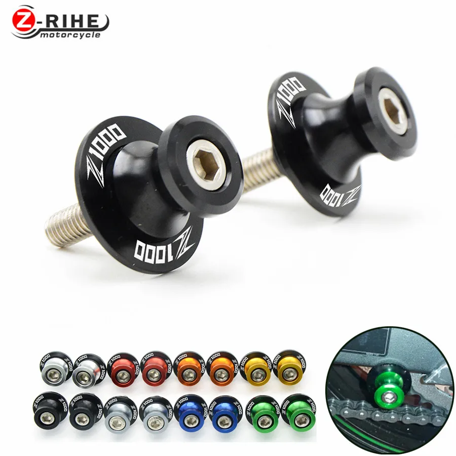 For Five color Motorcycle moto Accessories CNC Swingarm Sliders Spools slider stand screw For Kawasaki Z 1000 Z1000 Z1000sx Z100