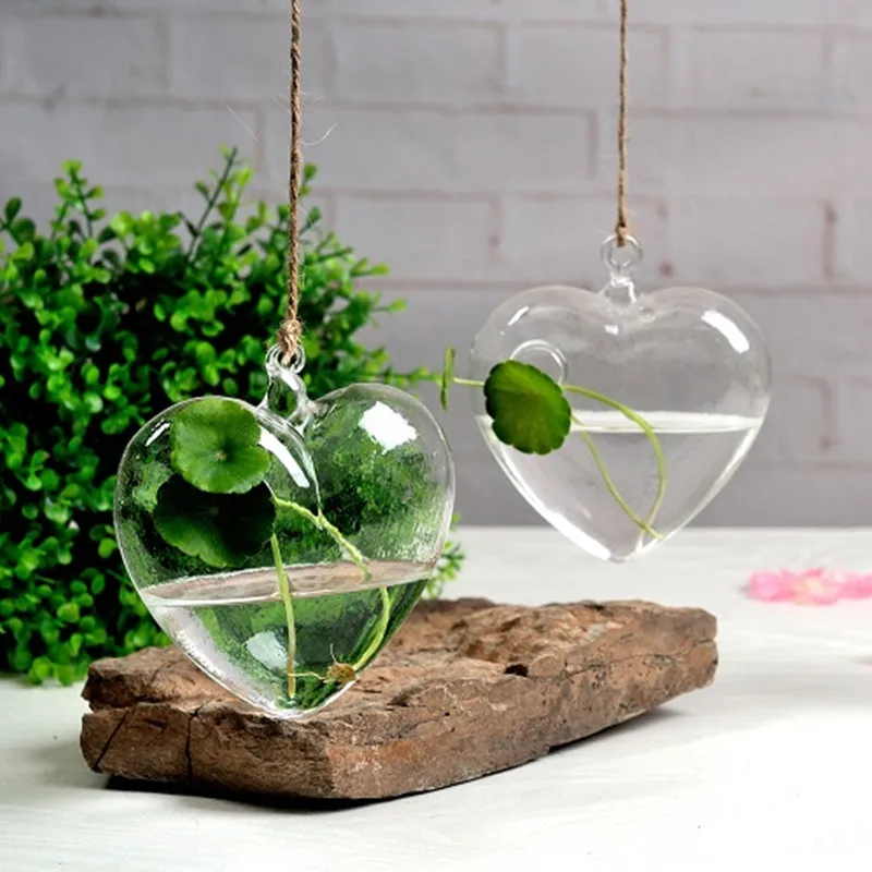 Image Hanging clear glass vase   Creative hydroponic flower   bottle home decoration   wedding props
