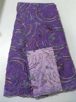2019 Lace Fabric High Quality Latest African Lace Fabric Wedding Tulle Lace Fabric French Nigerican With Beads purple(CD-5-19
2019 Lace Fabric High Quality Latest African Lace Fabric Wedding Tulle Lace Fabric French Nigerican With Beads purple(CD-5-19