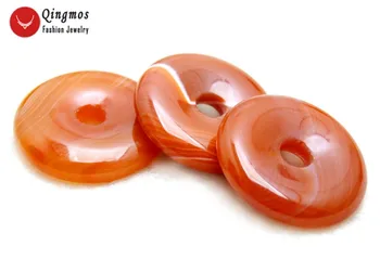 Qingmos One 30mm Red Striped Natural Agates Pendant for Women with Genuine Donuts Shape Agates Pendant Jewelry pen97 Free Ship
Qingmos One 30mm Red Striped Natural Agates Pendant for Women with Genuine Donuts Shape Agates Pendant Jewelry pen97 Free Ship