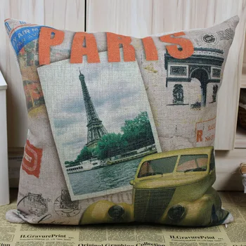 LINKWELL Wholesale Free Shipping Paris City Eiffel tower stamp with car printing Pillow cover
LINKWELL Wholesale Free Shipping Paris City Eiffel tower stamp with car printing Pillow cover