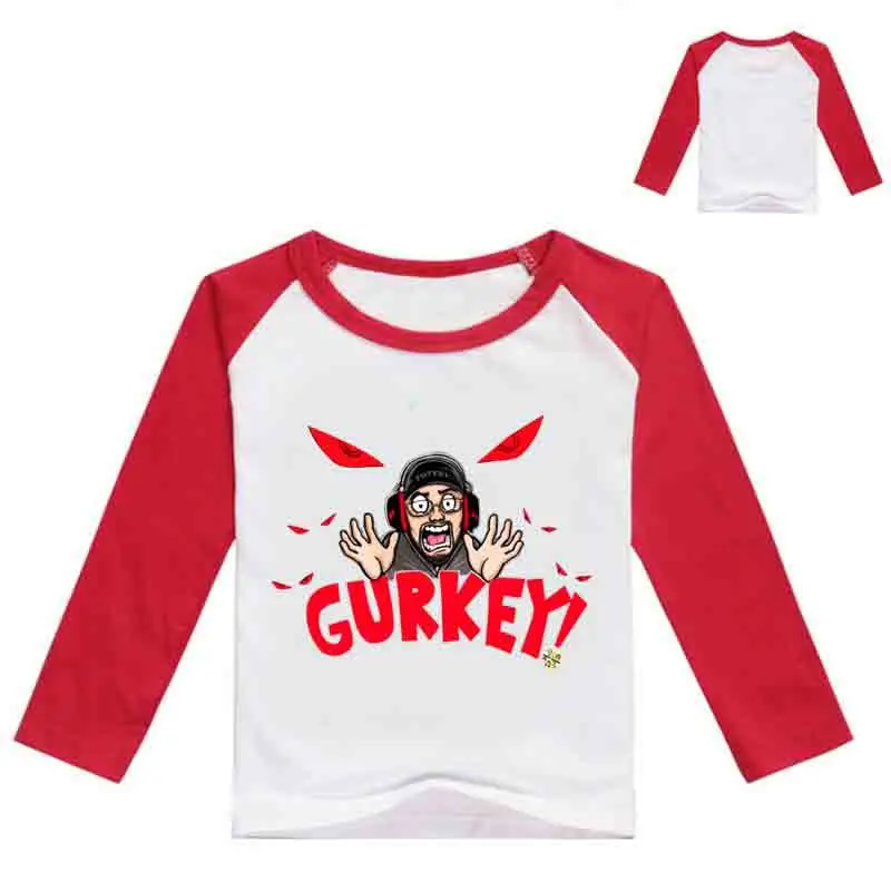 

Z&Y 2-16Y GURKEY FUNnel Vision T-SHIRT FGTeeV Family Gaming Team Clothes Girls Tops Long Sleeve Toddler Shirt Children Kids Tee