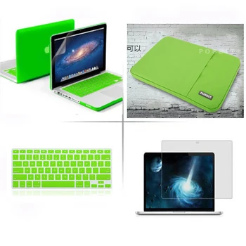 POSEIT 4in1 Matte Hard case laptop sleeve bag keyboard cover LCD For Apple Macbook White 13 inch Model : A1342 MC516 MC207
POSEIT 4in1 Matte Hard case laptop sleeve bag keyboard cover LCD For Apple Macbook White 13 inch Model : A1342 MC516 MC207