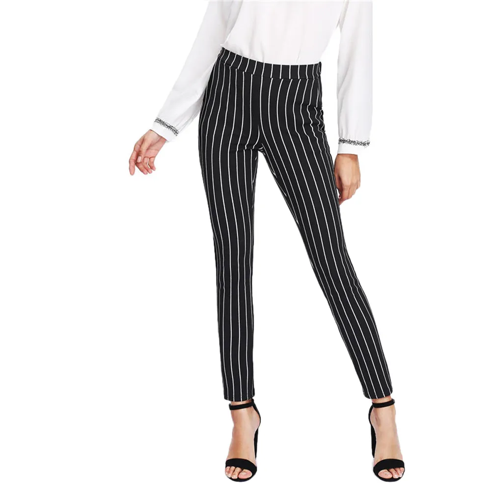 Women Fashion Pants High Waist Stripe Skinny Ladies Zipper Casual Long Pants drop shippping B29 35
Women Fashion Pants High Waist Stripe Skinny Ladies Zipper Casual Long Pants drop shippping B29 35