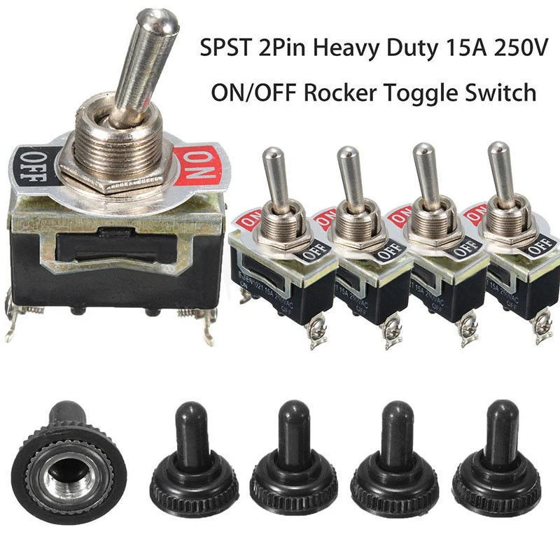 5 шт. SPST 2Pin Автомобильная лодка 15A 250 в ВКЛ./ВЫКЛ. Кулисный переключатель + водонепроницаемый ботинок Горячий
5 шт. SPST 2Pin Автомобильная лодка 15A 250 в ВКЛ./ВЫКЛ. Кулисный переключатель + водонепроницаемый ботинок Горячий