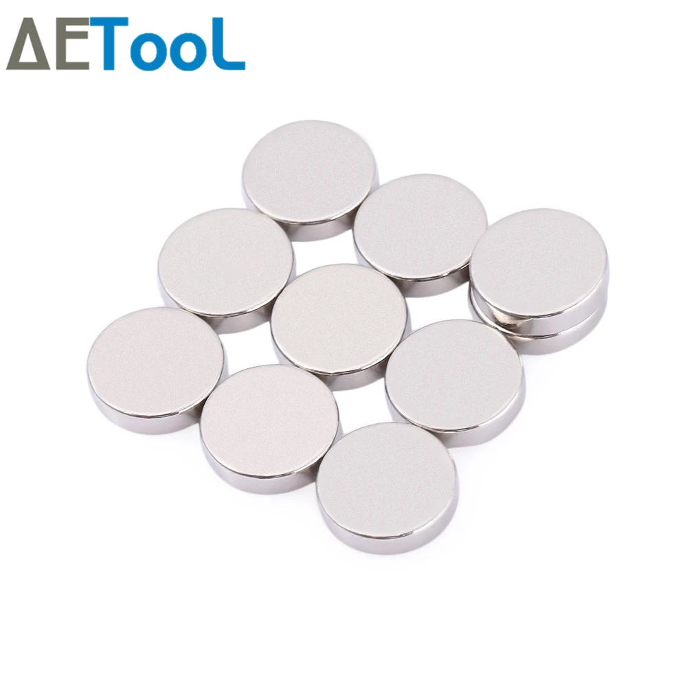 Неодимовый магнит AETool мини 10х1/10х2/12х1/12х2/15х1 мм 10 шт.|Магнитные материалы| |