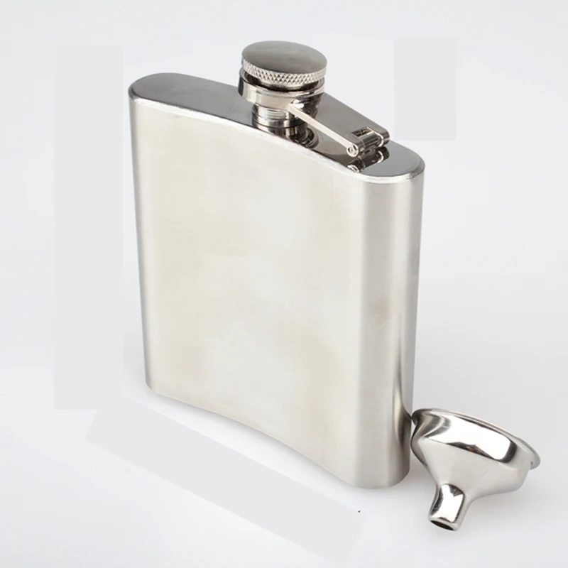 Stainless Steel 6OZ Hip flask Alcohol Whiskey Liquor Container with Funnel Mini Portable Wine Flagon Good Gift for Friends
Stainless Steel 6OZ Hip flask Alcohol Whiskey Liquor Container with Funnel Mini Portable Wine Flagon Good Gift for Friends