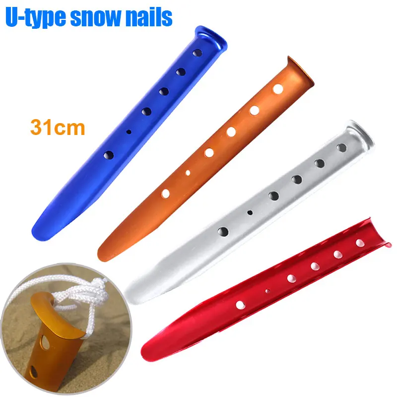 31cm High Quality Outdoor Tent Peg Aluminium Alloy Stake for Traveling Camping Hiking Equipment Tents Accessories B2Cshop
31cm High Quality Outdoor Tent Peg Aluminium Alloy Stake for Traveling Camping Hiking Equipment Tents Accessories B2Cshop